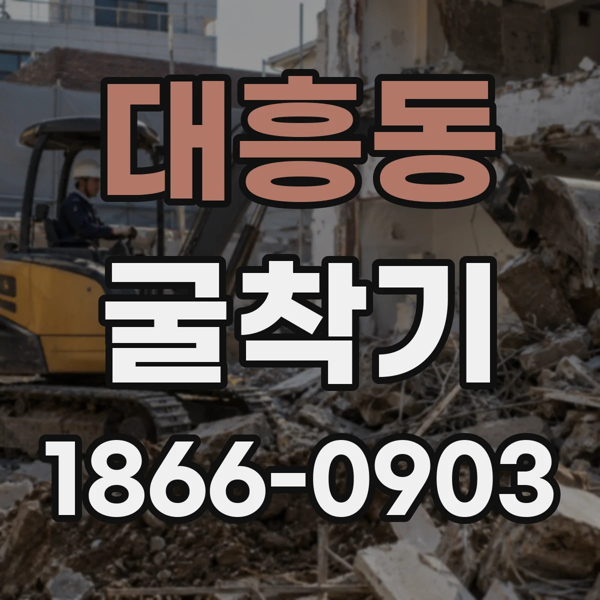 대흥동 굴착기