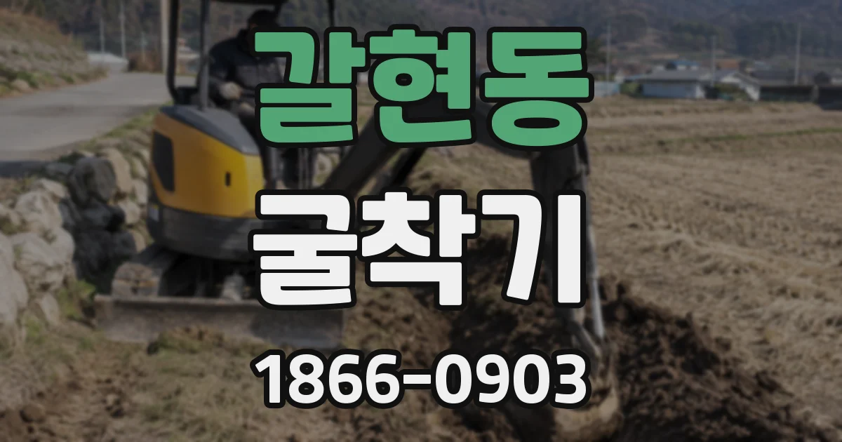 갈현동 굴착기