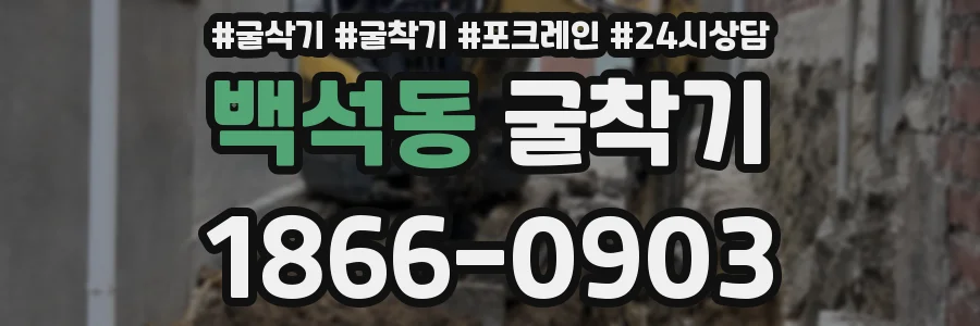 백석동 굴착기