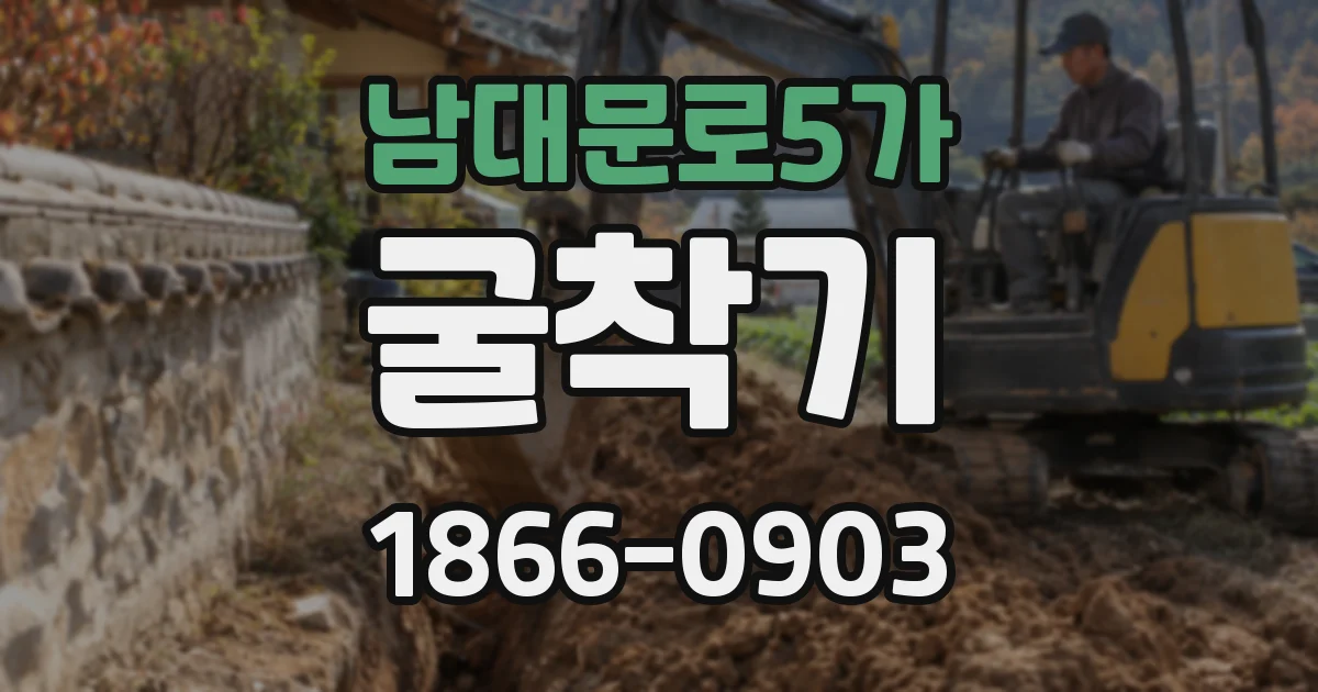 남대문로5가 굴착기