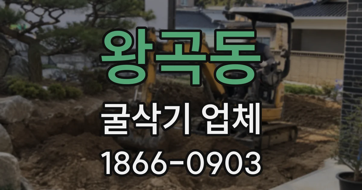 왕곡동 굴삭기 업체