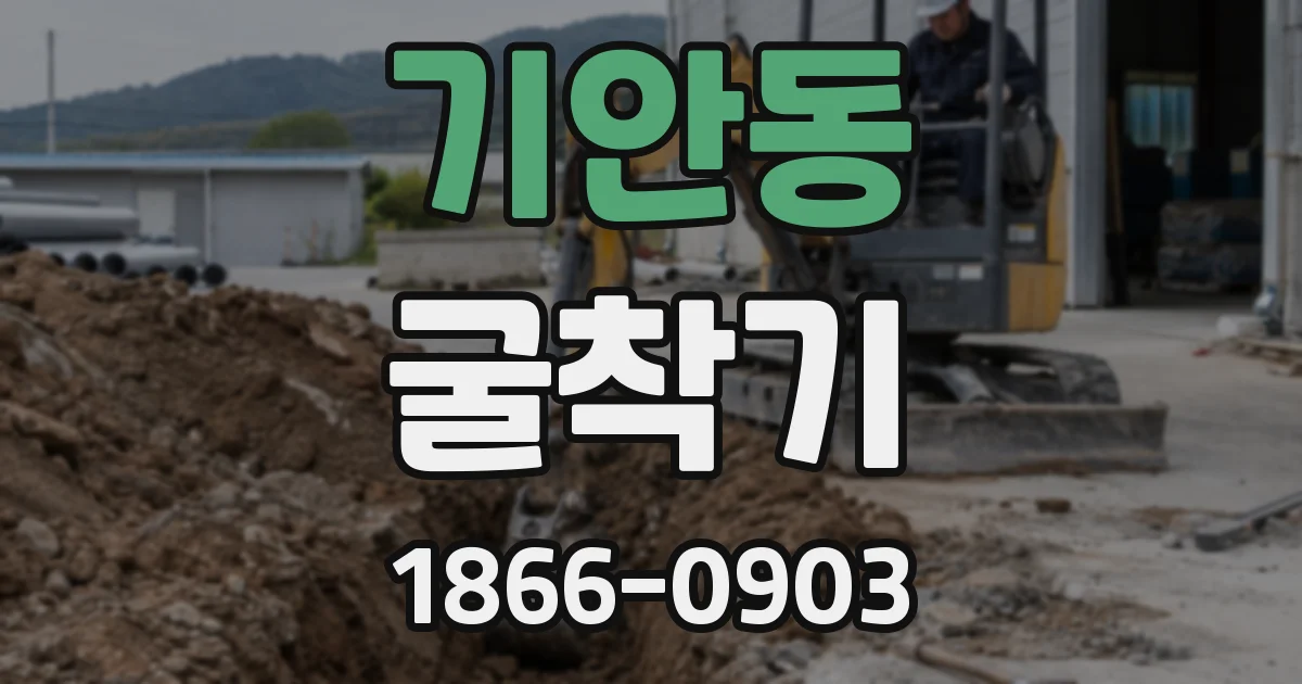 기안동 굴착기