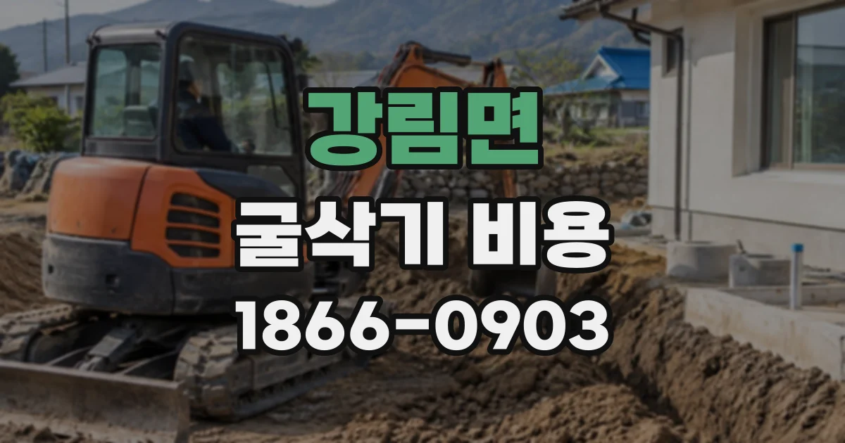 강림면 굴삭기비용