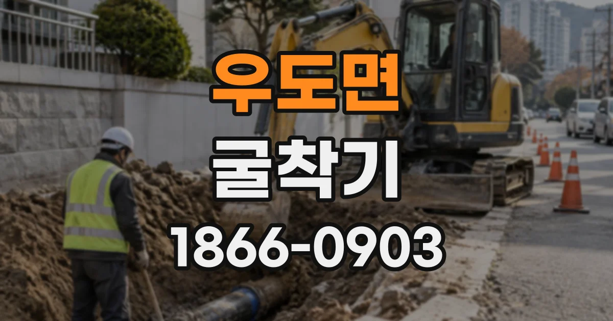 우도면 굴착기