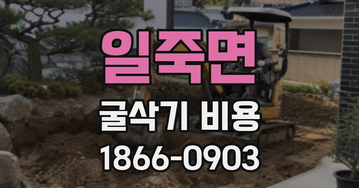 일죽면 굴삭기 비용