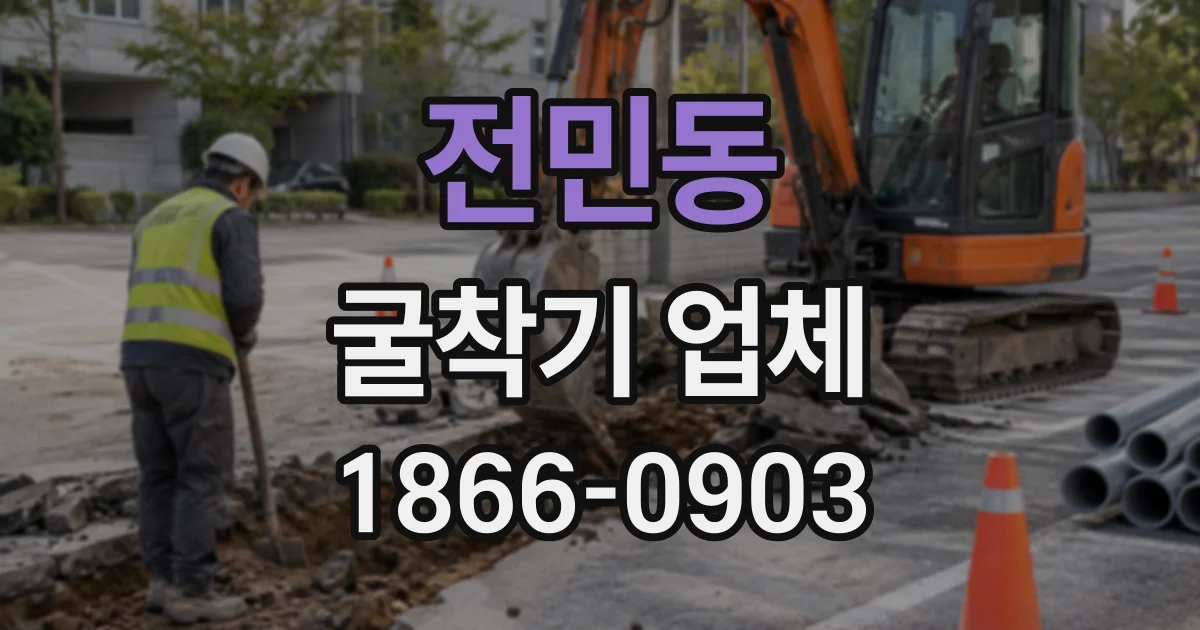전민동 굴착기업체