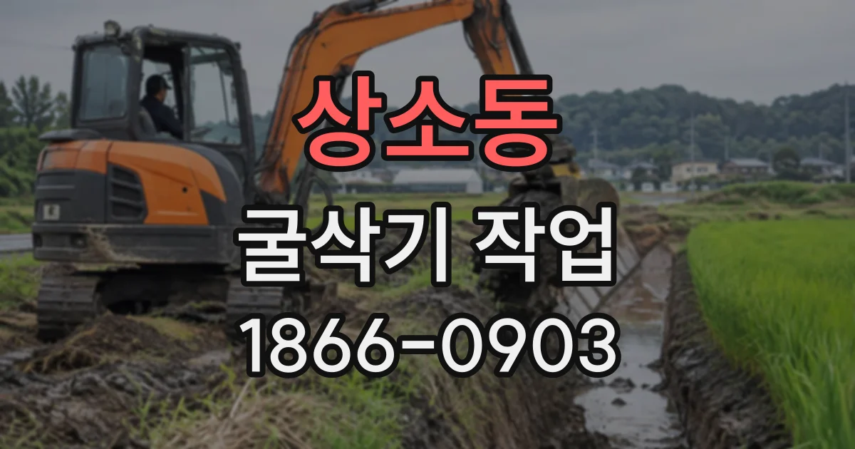 상소동 굴삭기작업