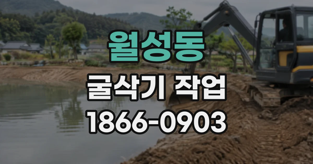 월성동 굴삭기작업