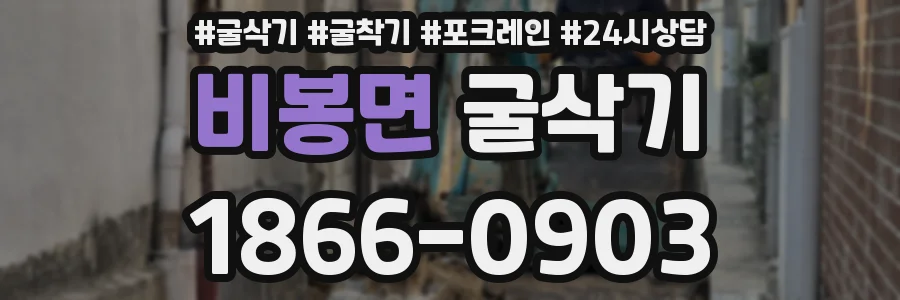 비봉면 굴삭기