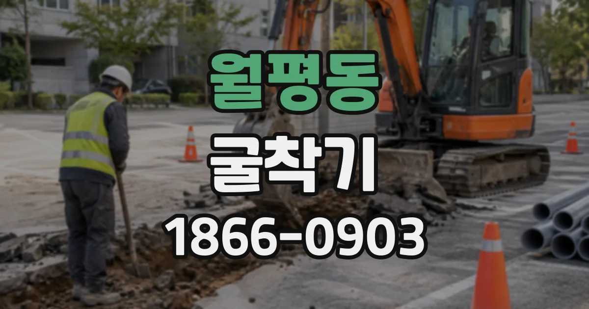 월평동 굴착기