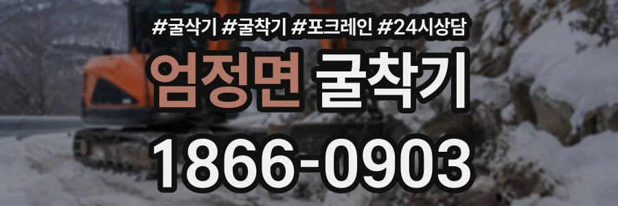 엄정면 굴착기 상담 전화 1866-0903