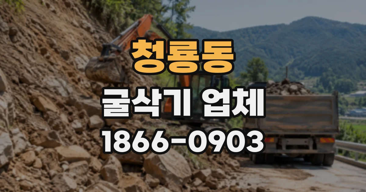청룡동 굴삭기업체