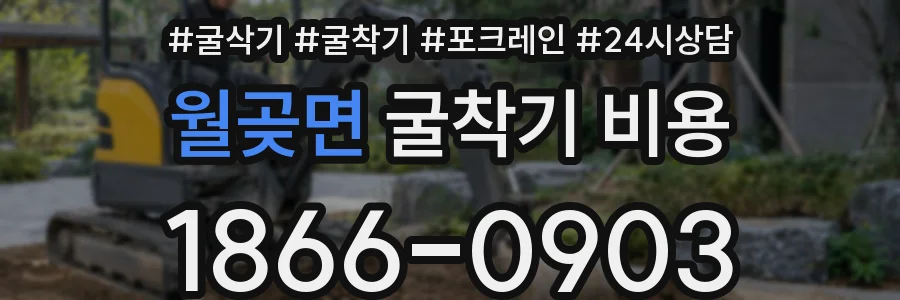 월곶면 굴착기 비용