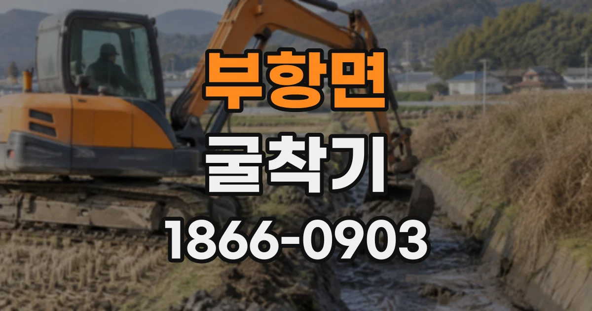 부항면 굴착기