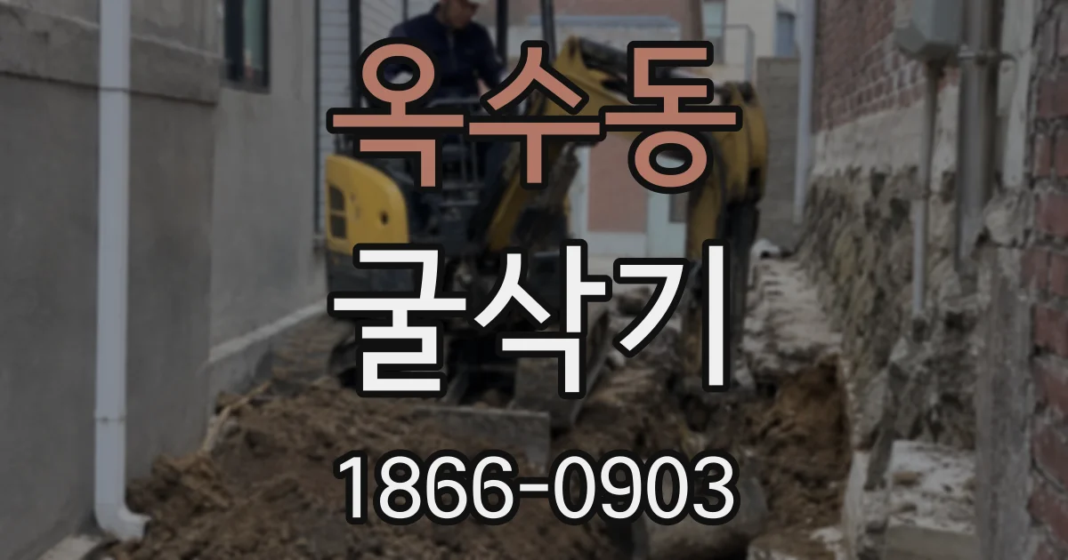 옥수동 굴삭기