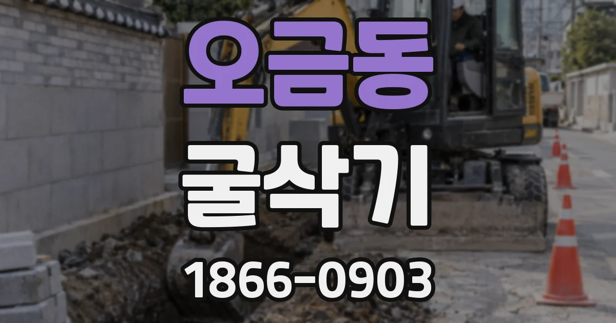 오금동 굴삭기