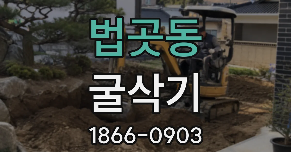 법곳동 굴삭기