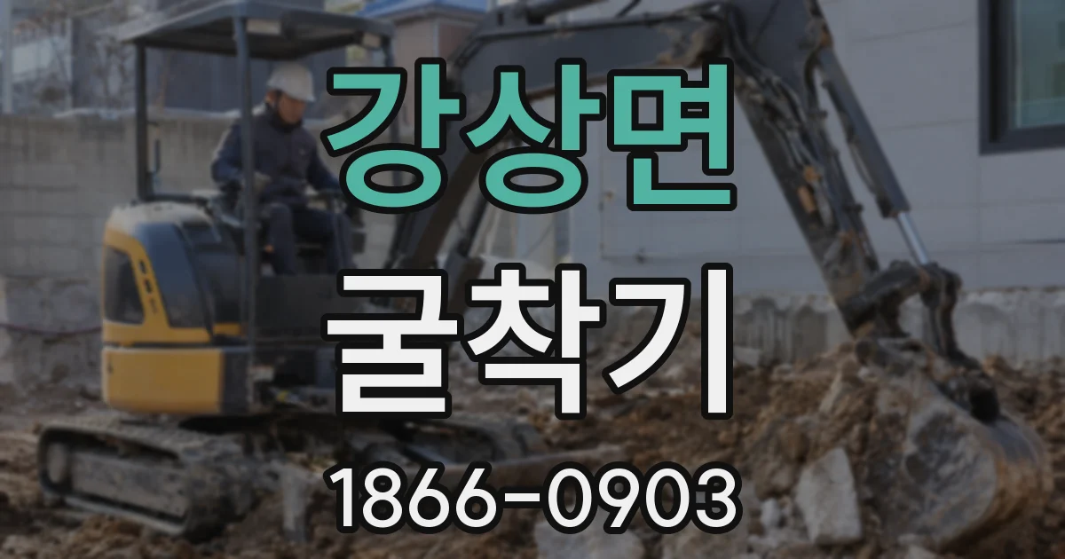 강상면 굴착기