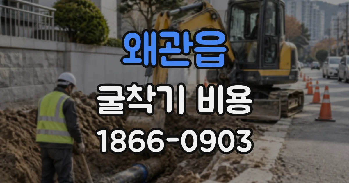 왜관읍 굴착기비용