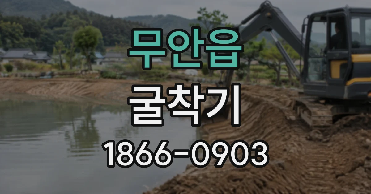 무안읍 굴착기
