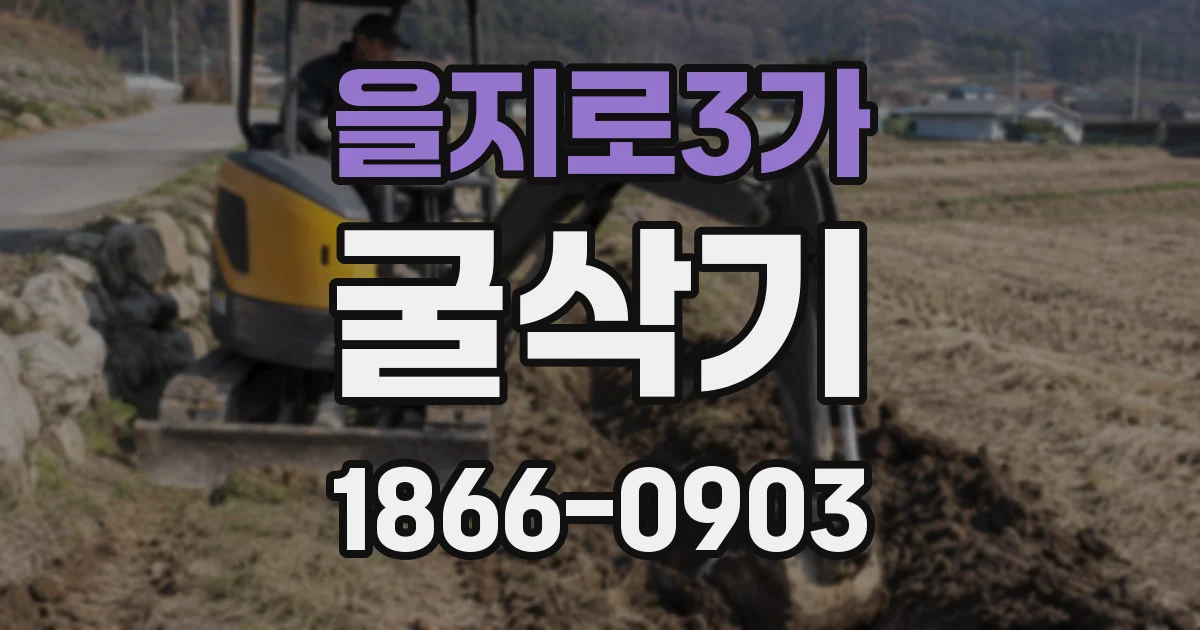 을지로3가 굴삭기