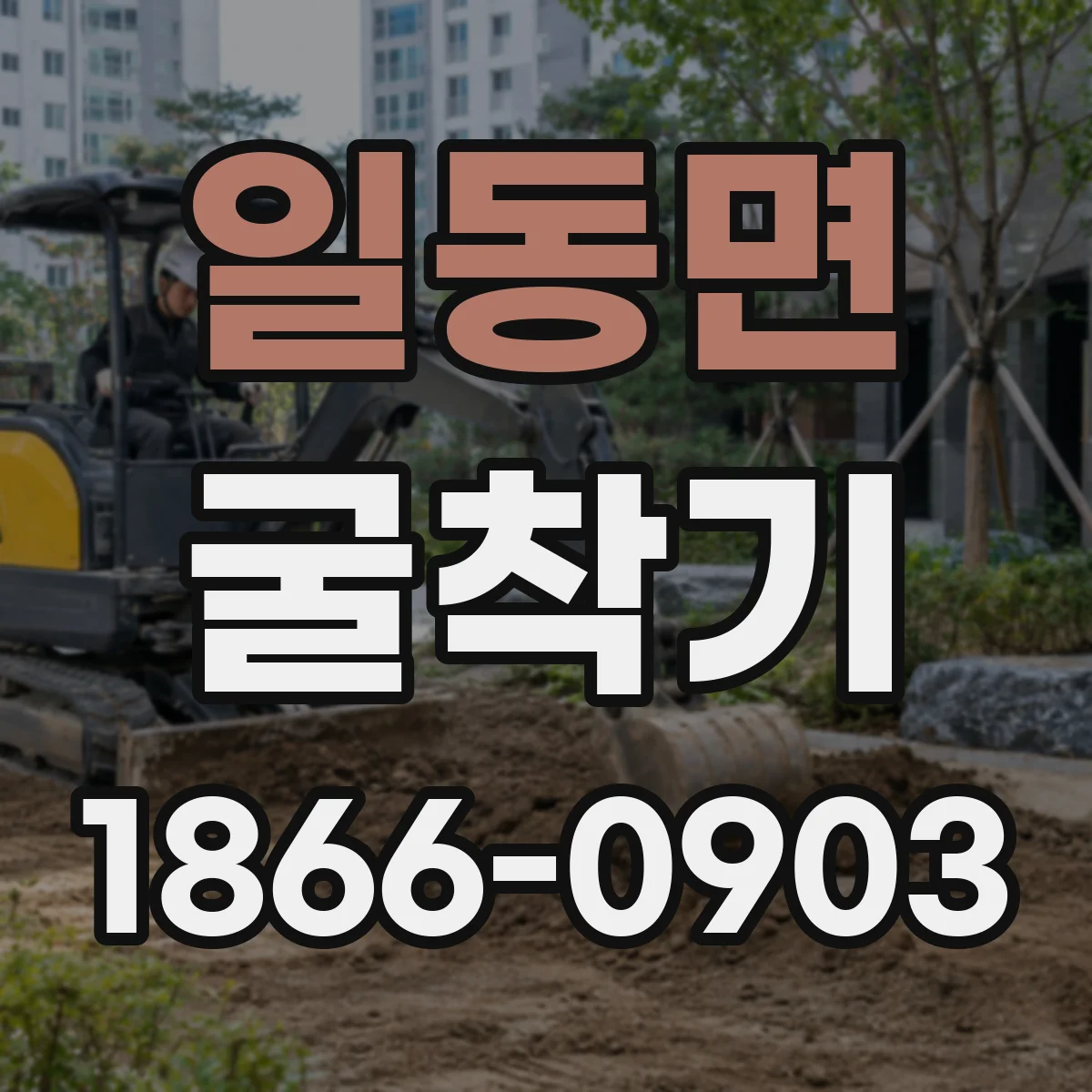 일동면 굴착기