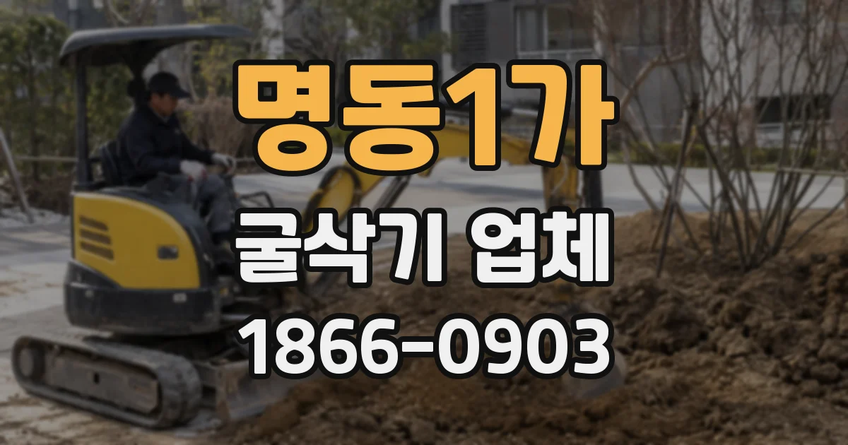 명동1가 굴삭기 업체
