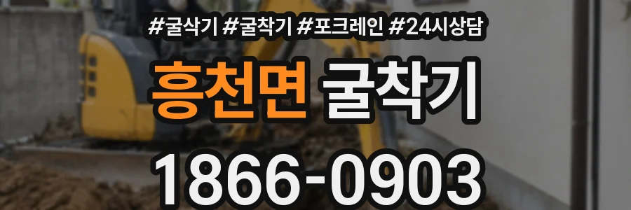 흥천면 굴착기
