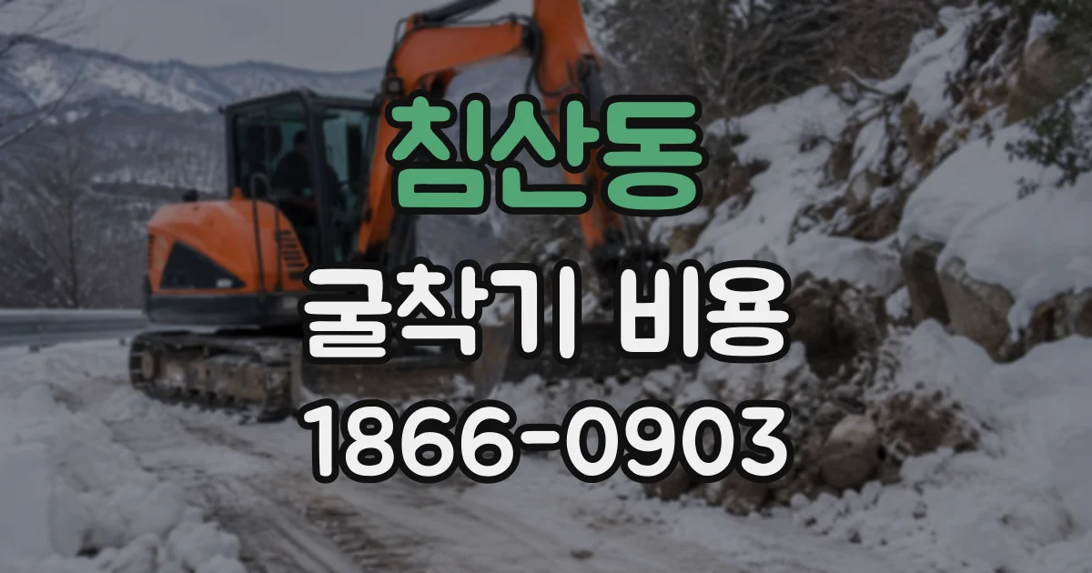 침산동 굴착기비용