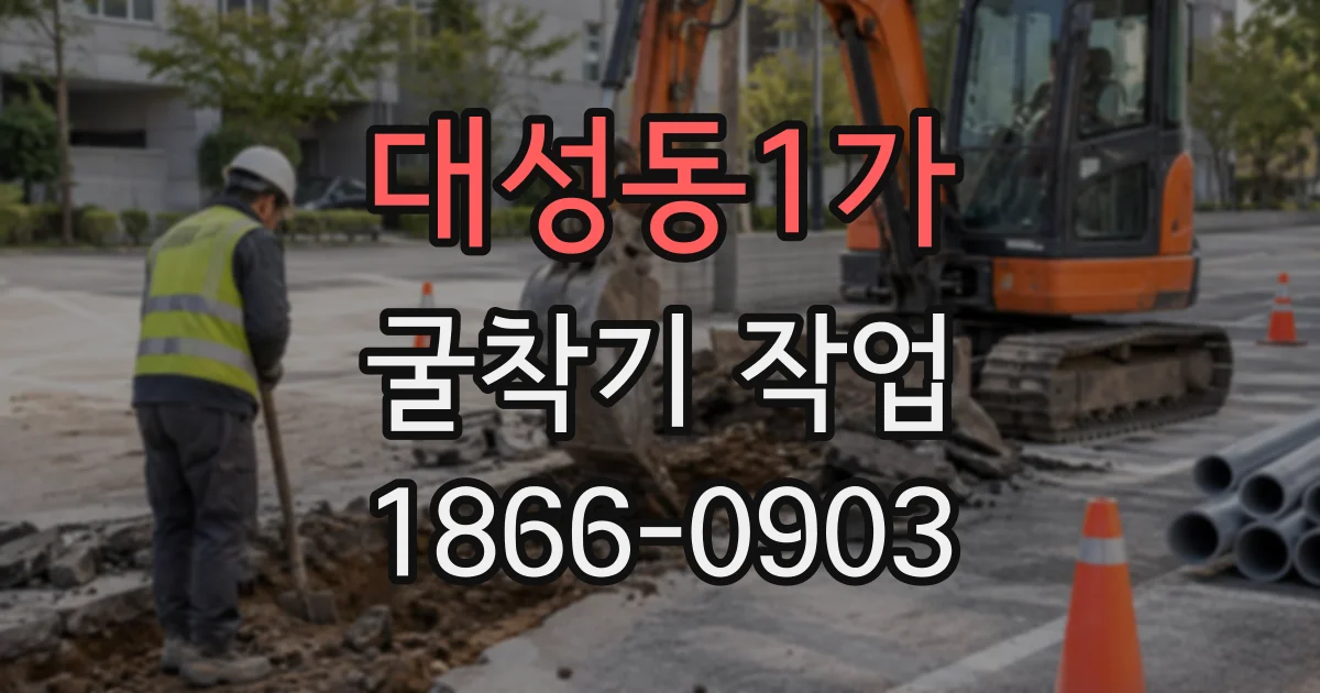 대성동1가 굴착기작업