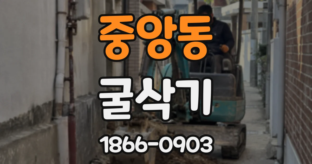 중앙동 굴삭기