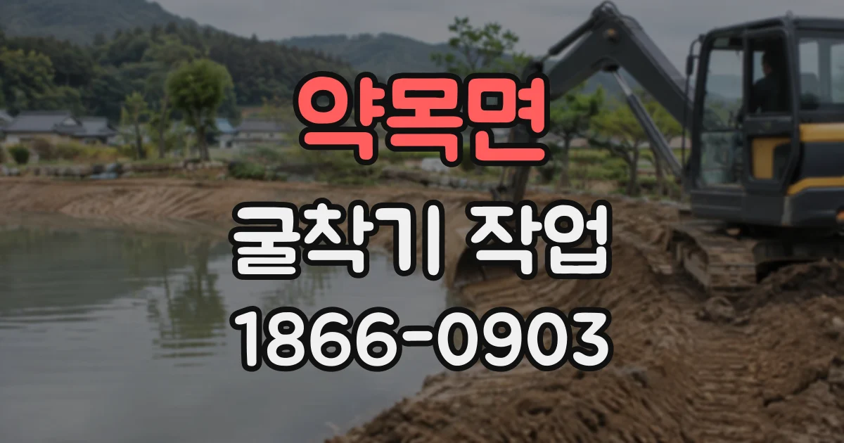 약목면 굴착기작업