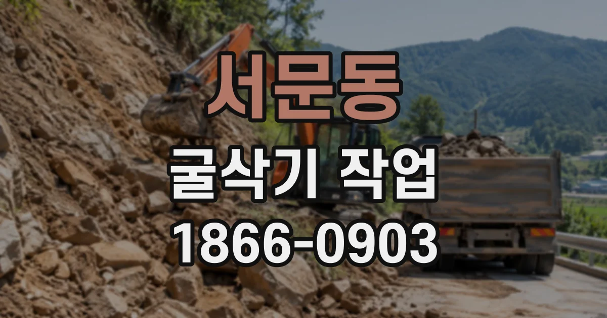 서문동 굴삭기작업