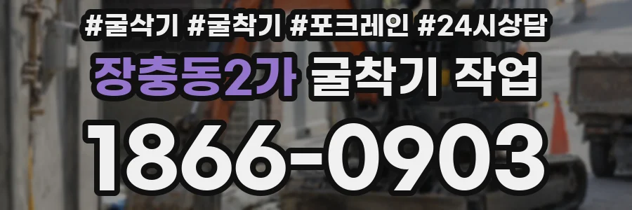 장충동2가 굴착기 작업