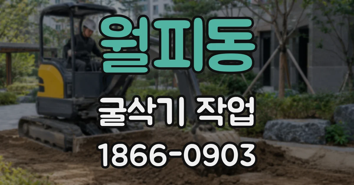 월피동 굴삭기 작업