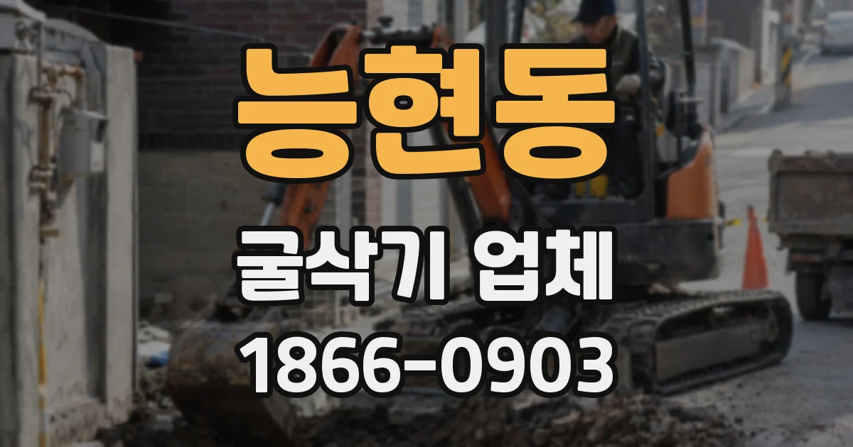 능현동 굴삭기 업체