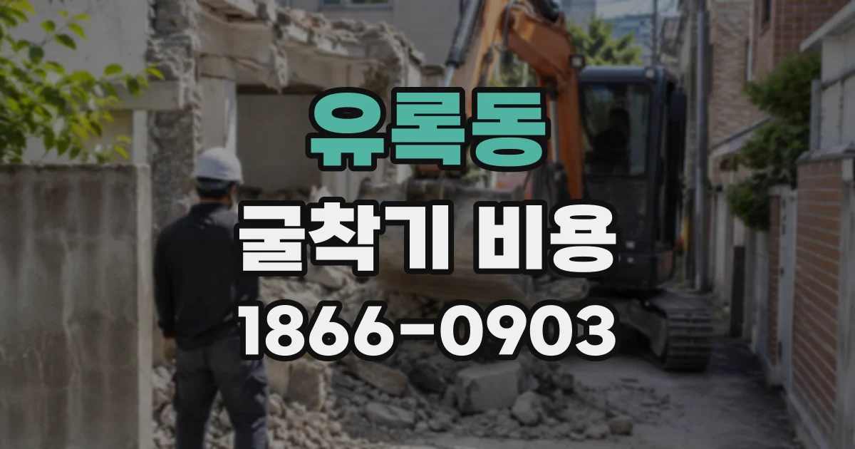유록동 굴착기비용