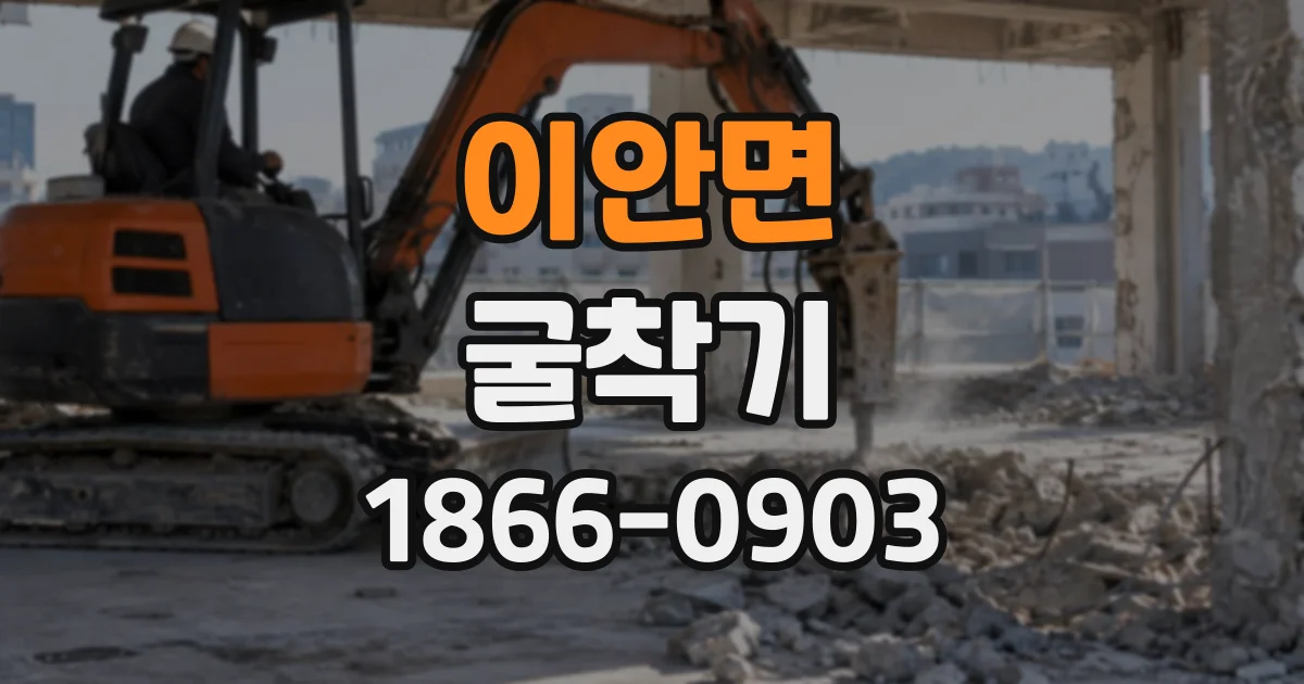 이안면 굴착기