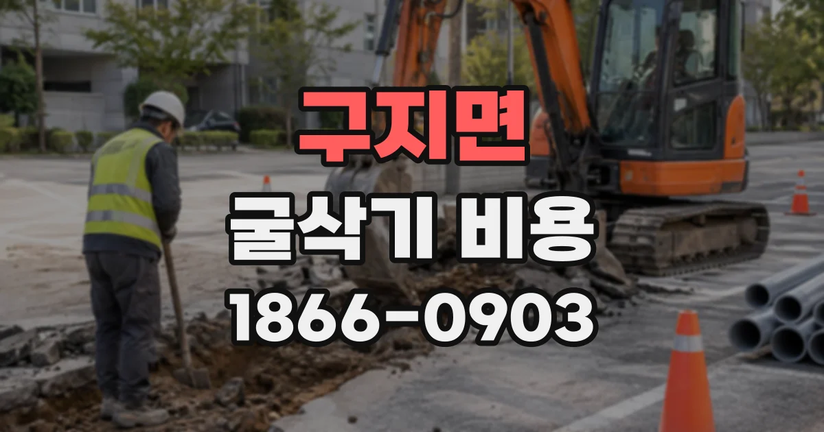 구지면 굴삭기비용