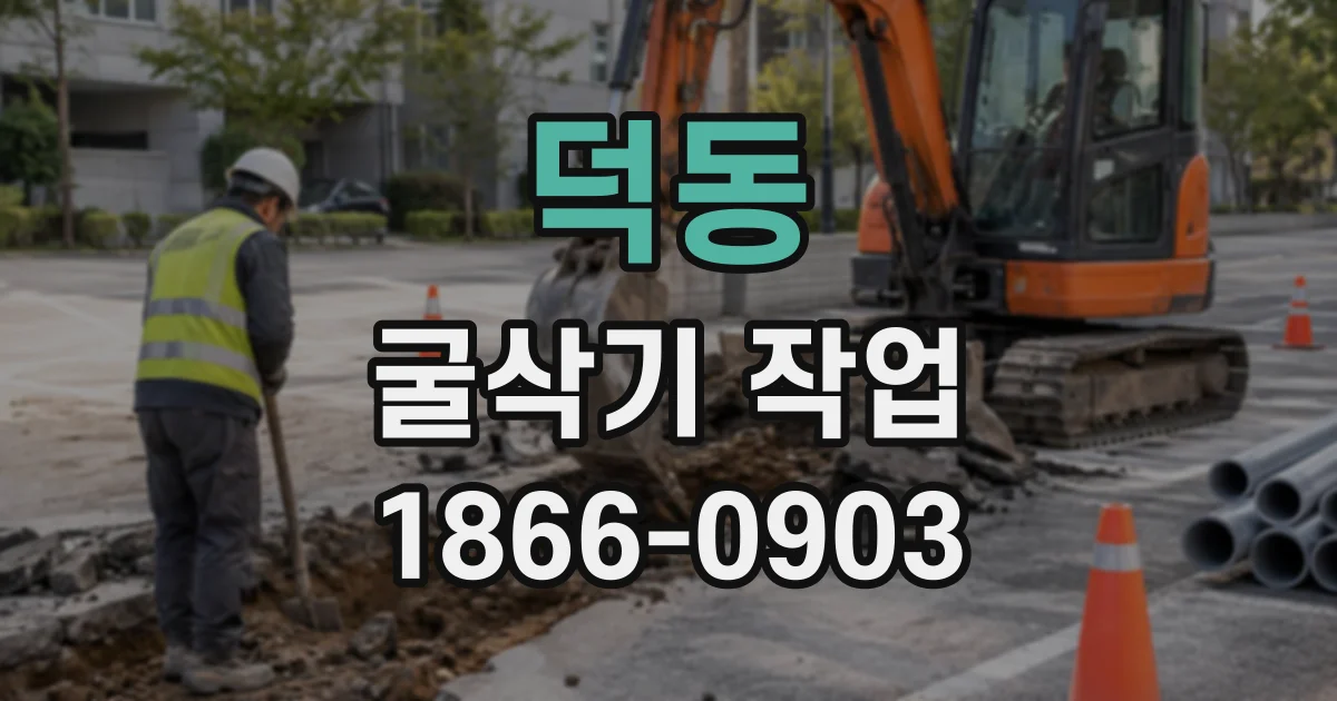 덕동 굴삭기작업