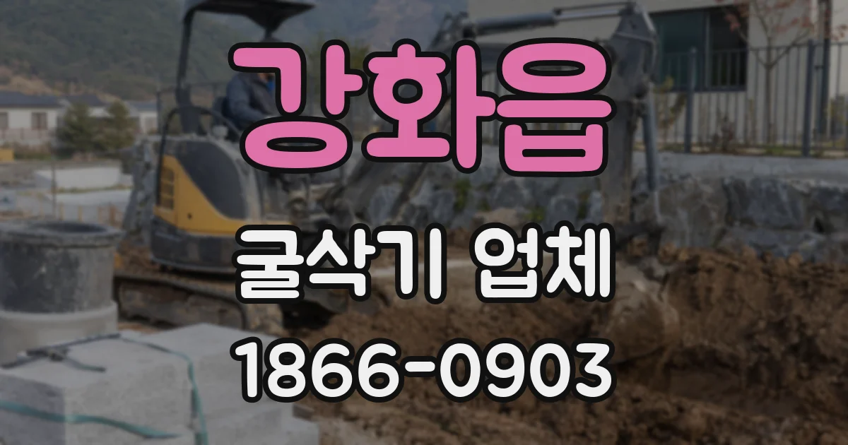강화읍 굴삭기 업체