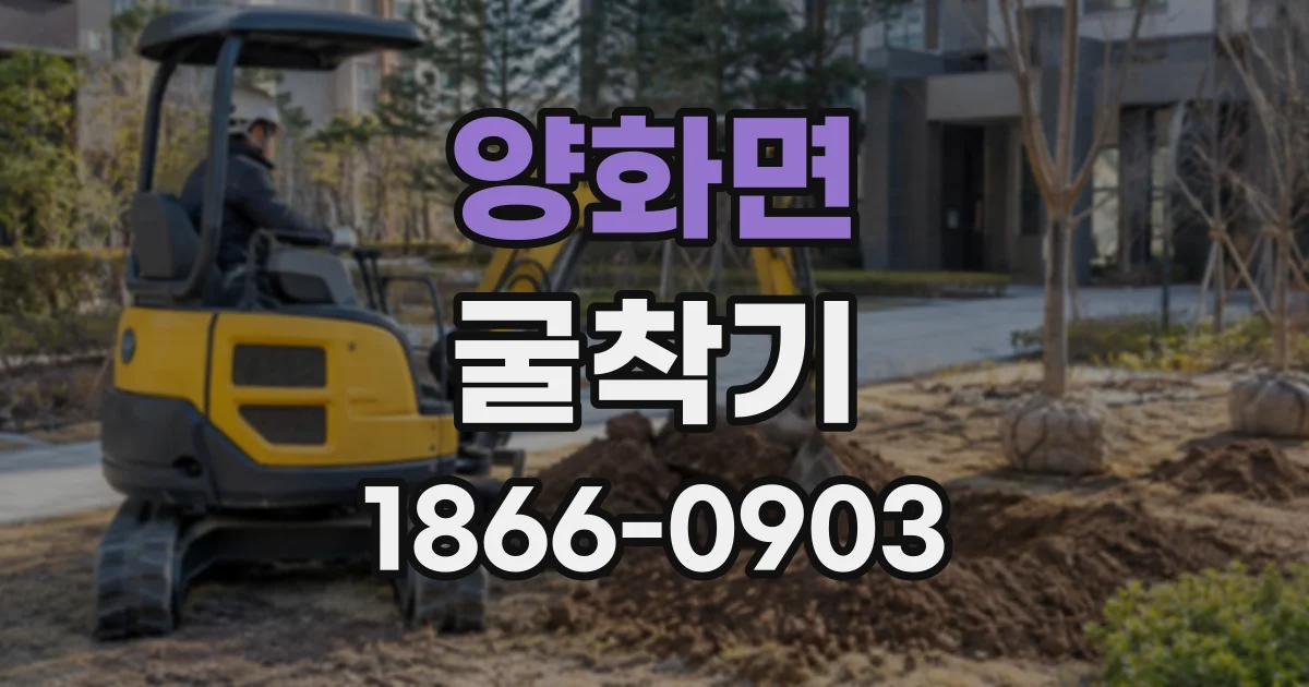 양화면 굴착기
