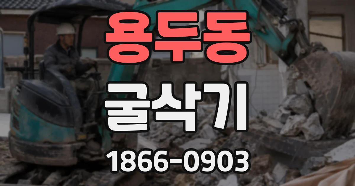 용두동 굴삭기