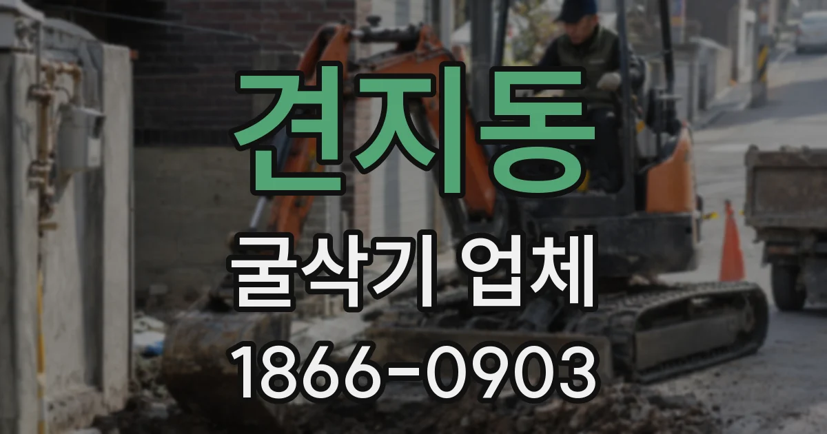 견지동 굴삭기 업체
