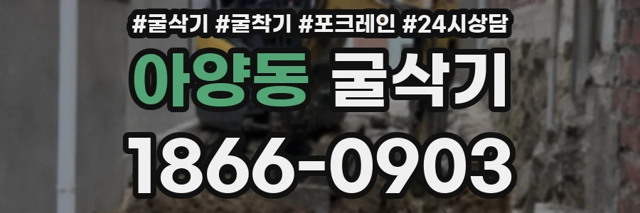 아양동 굴삭기