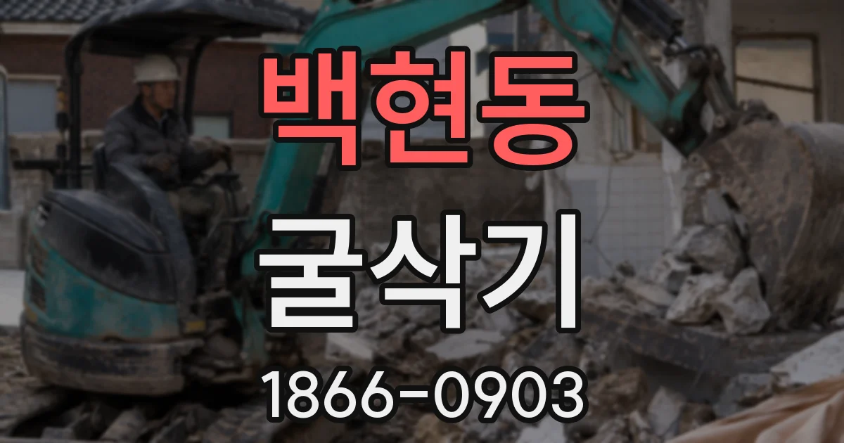백현동 굴삭기