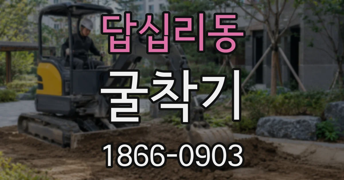 답십리동 굴착기