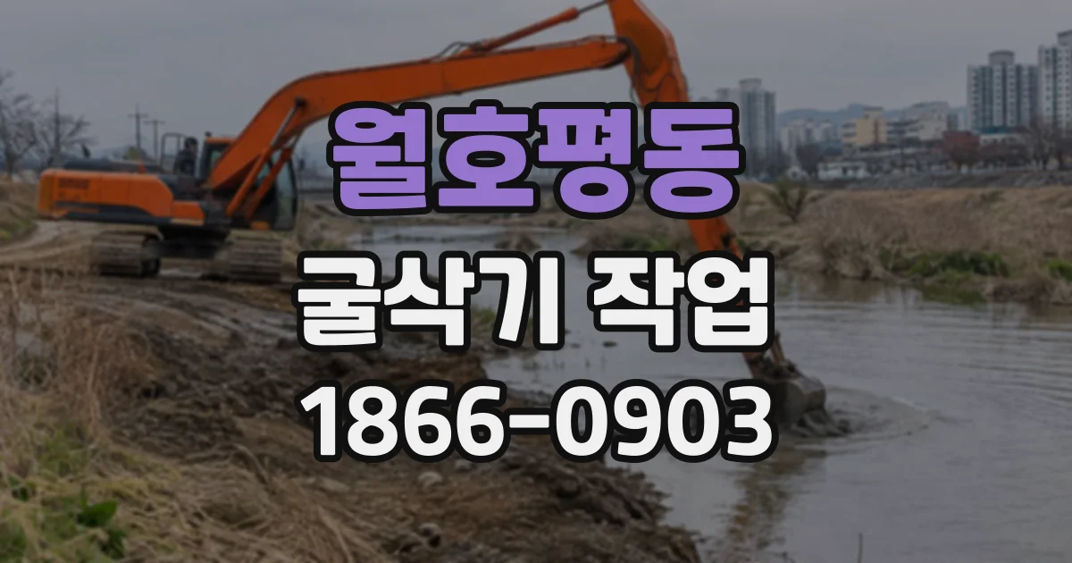 월호평동 굴삭기작업