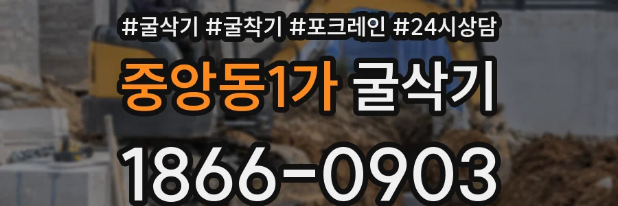 중앙동1가 굴삭기
