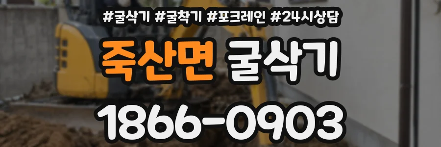 죽산면 굴삭기